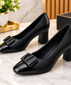 Alternative view of New Inn Ladies Comfortable Block Heel Threeshow Shoes