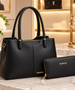 Women’s Elora Medium Size Luxury Handbag & Matching Wallet Set
