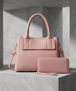 Alternative view of Women’s Luxury Structured Handbag & Matching Zip Wallet Set